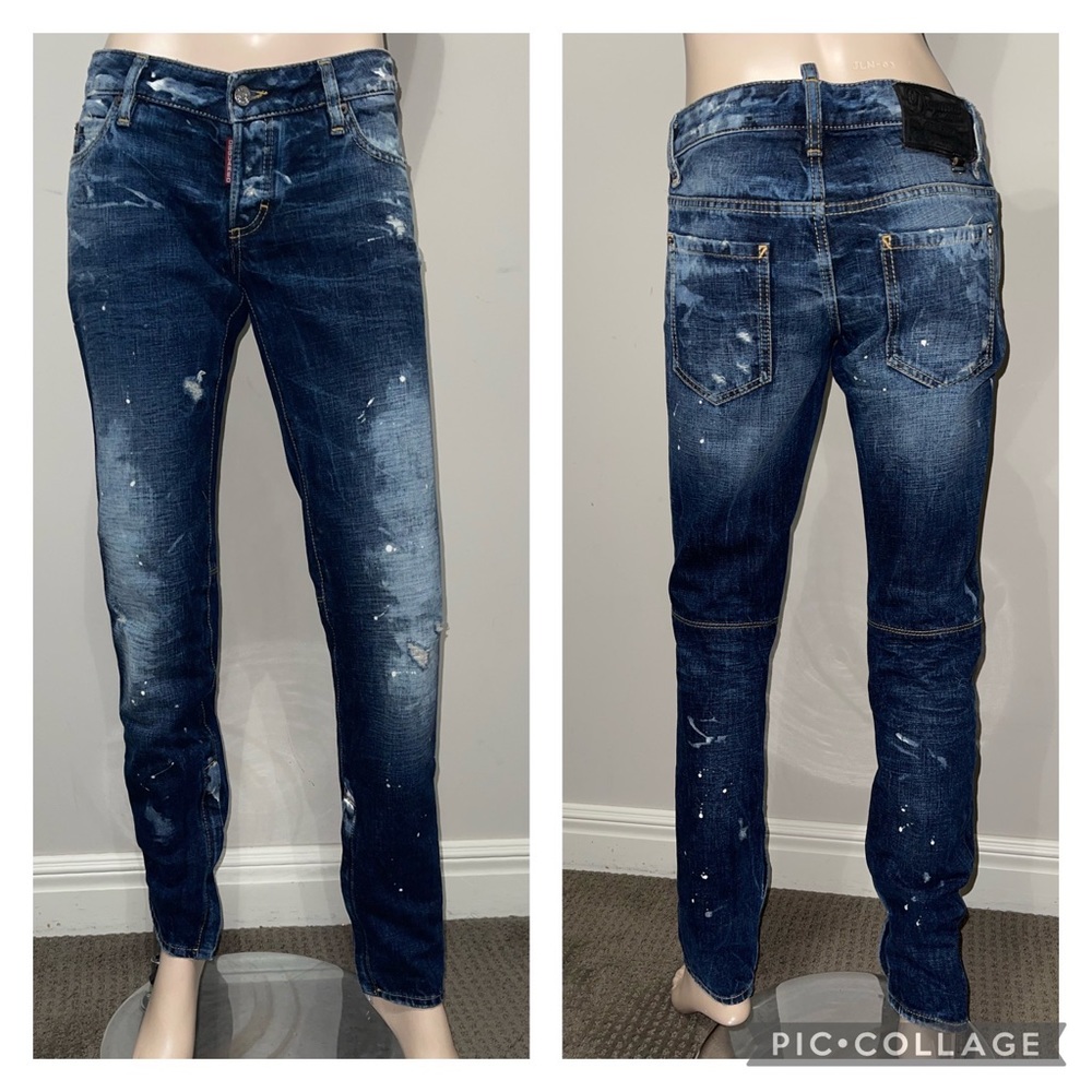 Dsquared2 Distressed Zip Ankle Jean 42/6